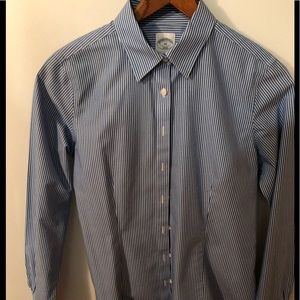 Brooks Brothers Petite Fitted Baby Blue Shirt